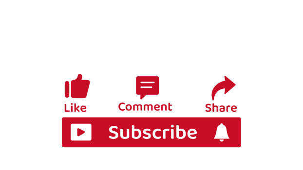 Subscribe button with like comment and share icon free png