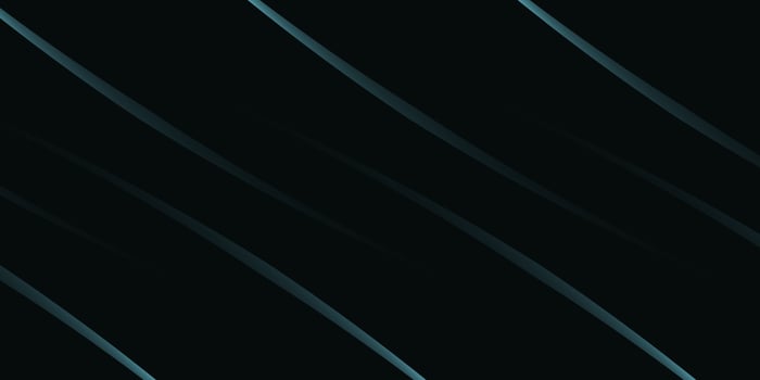 Abstract elegant template with gradient lines, stripes colors of sea wave on black background. Trendy horizontal geometric backdrop with copy space on centre. Stylish dark background for modern design vector