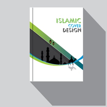 Flyer template or brochure cover design vector