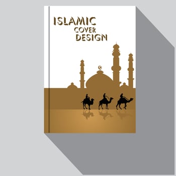 Flyer template or brochure cover design vector