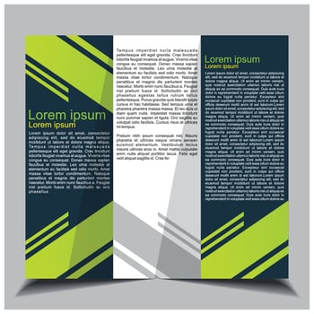 Flyer template or brochure cover design vector