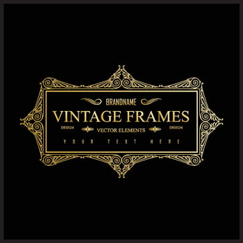 Vintage log design vector