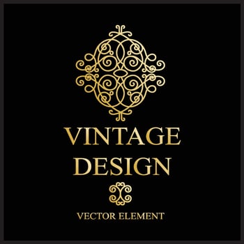 Vintage log design vector
