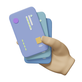 3d hand hold blue credit card isolated. payment transaction, online shopping, saving money, business finance, cashless concept, 3d render illustration png