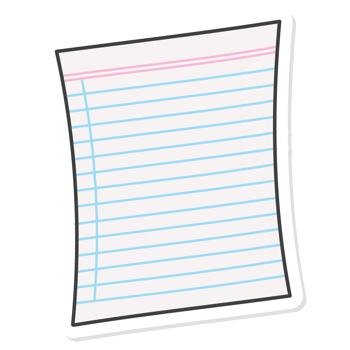 Aesthetic Sticky Notes Sticker Back To School png