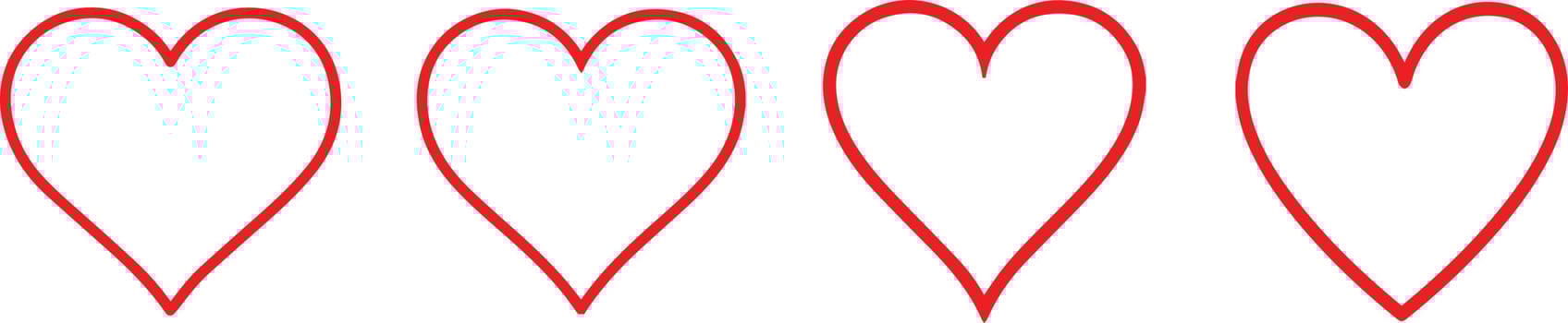 Heart Symbol. heart icon. shaped logo.  lovers, romance, valentines, valentine, romantic, concept, card, marriage, two, day, variety, affection, happiness vector