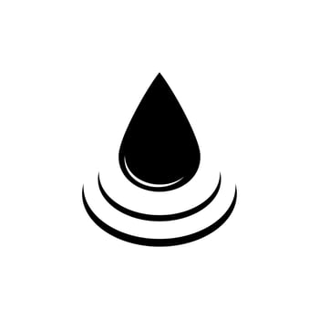 Water drop icon vector