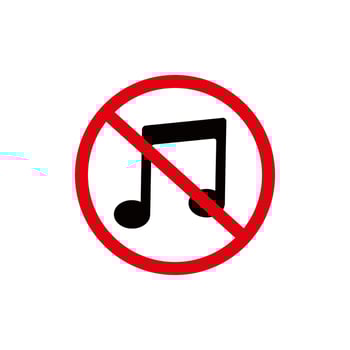 No bottle sign icon vector