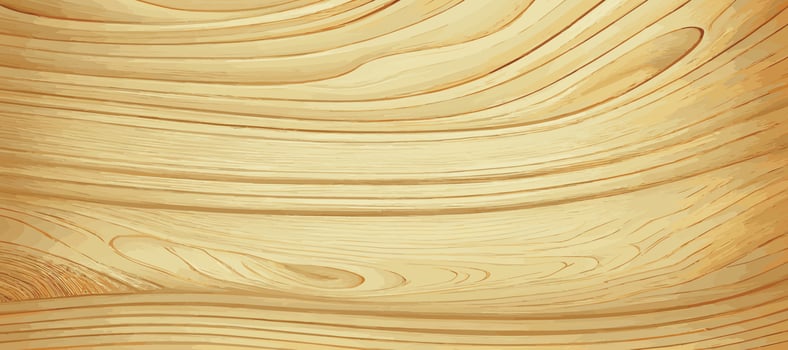 Panoramic texture of light wood with knots - Vector