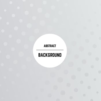 Abstract monochrome background with dots, halftone effect and circle in center. Vector illustration.