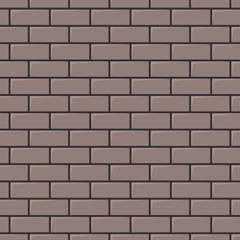 Grey brick wall texture. Seamless background. Vector illustration