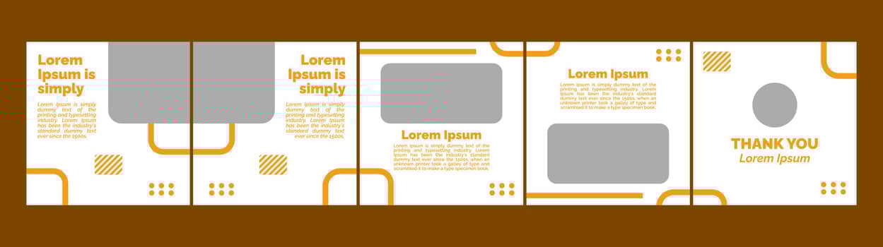 carousel mockup template for social media posts. banner template for advertising vector