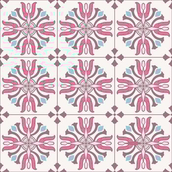 Seamless pattern decorative, flower pattern in vintage mandala style for tattoos, fabrics or decorations and more vector
