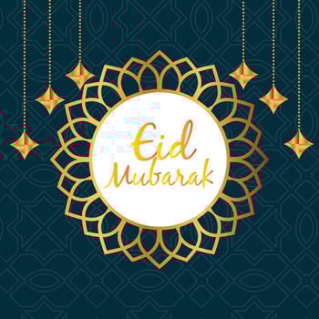 Eid mubarak islamic greeting card , poster, banner design, vector illustration