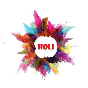 Holi festival poster banner creative. vector