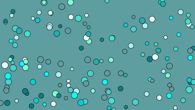 cyan shapes over cadet blue cyan background vector