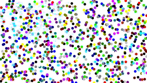coloured confetti pattern over white background vector