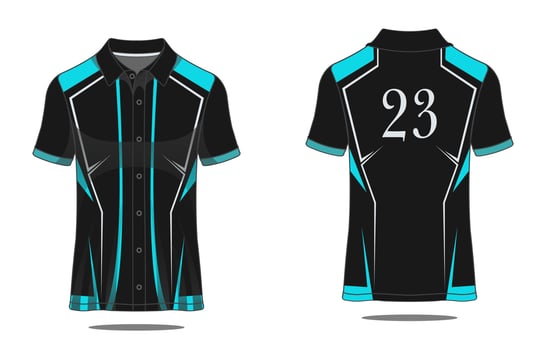 Template T shirt polo vector