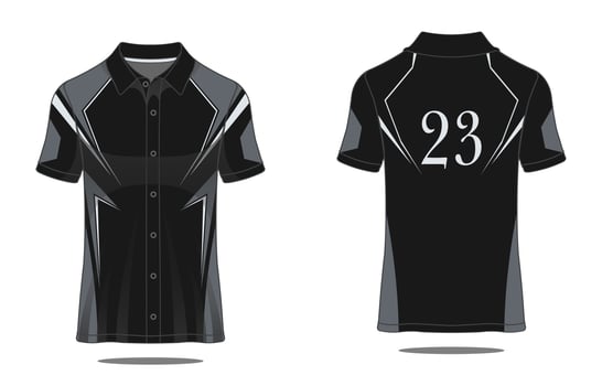 Template T shirt polo vector