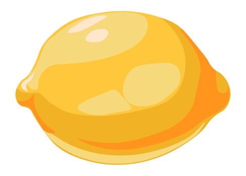Raw lemon fruit, fresh and natural product vector