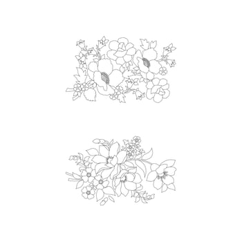 Floral Coloring Pages,Flower Line Arts,Silhouette Art Line Floral Patterns,Outline Black And White Flower Drawing,Contour Botanical Graphics,Floral Design On White Background,Basic Flower Design vector