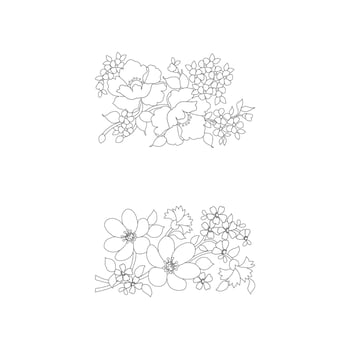 Floral Coloring Pages,Flower Line Arts,Silhouette Art Line Floral Patterns,Outline Black And White Flower Drawing,Contour Botanical Graphics,Floral Design On White Background,Basic Flower Design vector