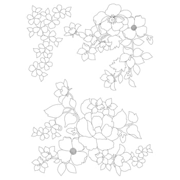 Floral Coloring Pages,Flower Line Arts,Silhouette Art Line Floral Patterns,Outline Black And White Flower Drawing,Contour Botanical Graphics,Floral Design On White Background,Basic Flower Design vector