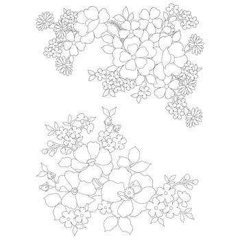 Floral Coloring Pages,Flower Line Arts,Silhouette Art Line Floral Patterns,Outline Black And White Flower Drawing,Contour Botanical Graphics,Floral Design On White Background,Basic Flower Design vector
