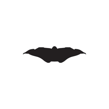 Bat icon. Simple style Halloween holiday big sale poster background symbol. Bat brand logo design element. Bat t-shirt printing. Vector for sticker.