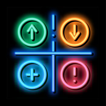 Swot Analysis neon glow icon illustration vector