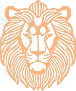 Lion Line Art vector