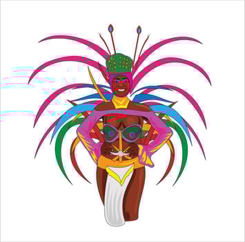 Antigua and Barbuda culture vector illustration