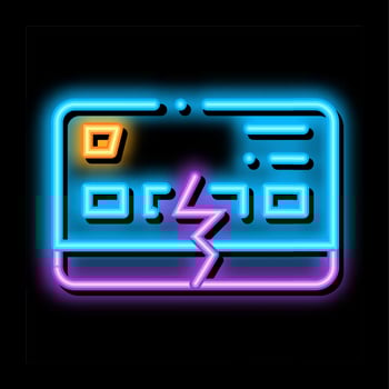 firm breakdown neon glow icon illustration vector