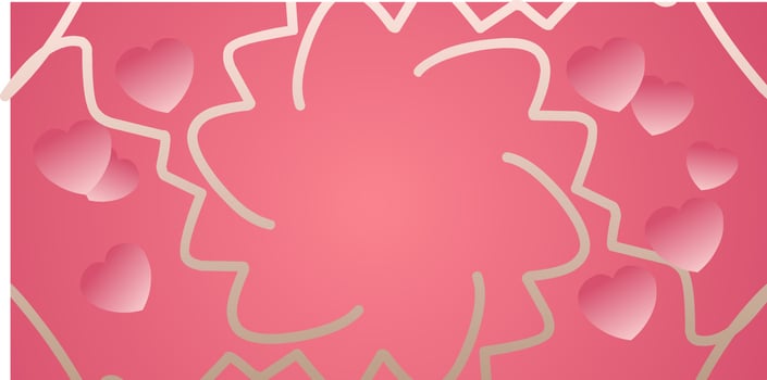 Valentine's day design. Creative illustration  Romantic background, space for text. Love concept for happy mother's day, valentine's day, birthday, women's day, etc vector