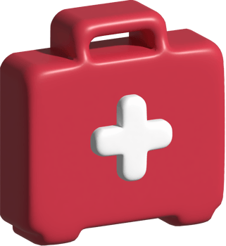 3d illustration of first aid png