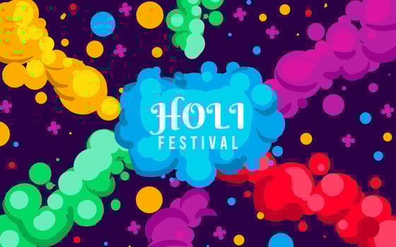 Holi Festival Background vector