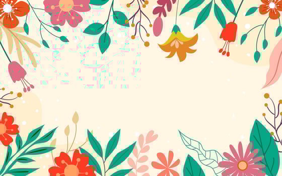 Hand Drawn Spring Background vector