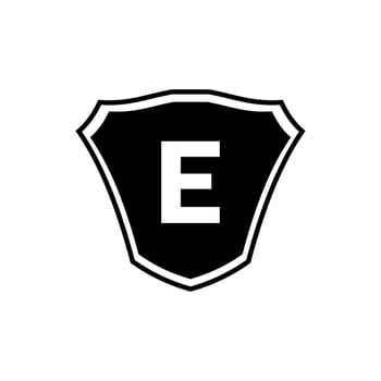 Letter E Shield Logo Design vector