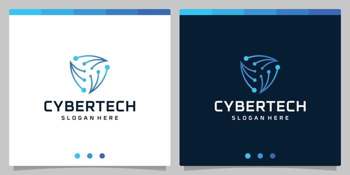Template design logo cyber tech or futuristic tech circuit board abstract logo template. vector
