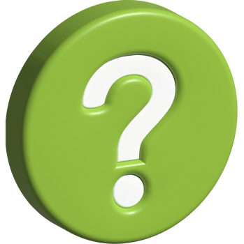 3d illustration of question mark png