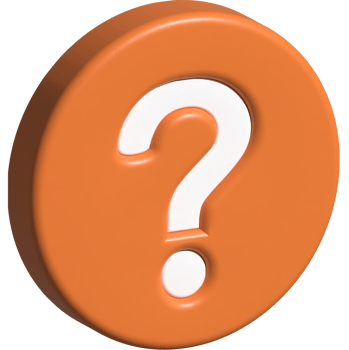 3d illustration of question mark png