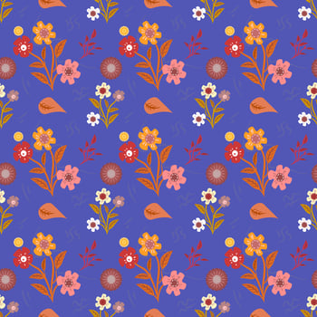 Flower seamless pattern vector