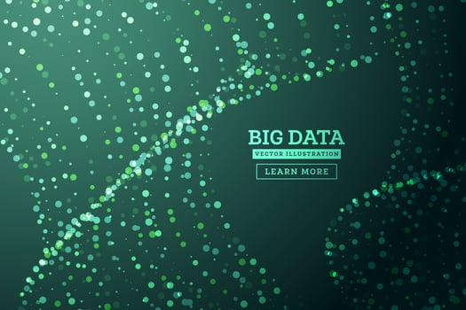 Big Data Concept. Abstract Background. Network Connection Structure. vector