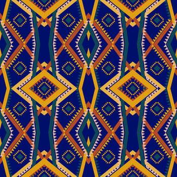Geometric ethnic pattern with square triangle diagonal abstract ornament design for clothing fabric textiles printing, handcraft, embroidery, carpet, curtain, batik, wallpaper wrapping, vector drawing