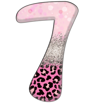 Half Leopard black and Pink Clipart png