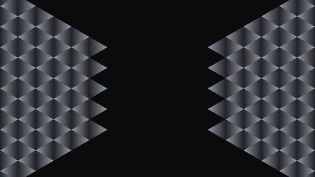Black background with square pattern. Vector illustration. EPS 10.