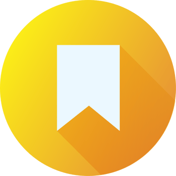 Bookmark icon in flat design style. Favorite signs illustration. png