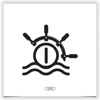 ocean letter l logo premium elegant template design vector eps 10
