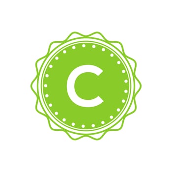 Letter Emblem C Logo Identity for Restaurant vector
