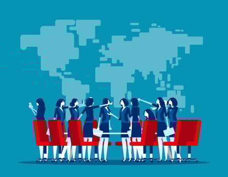 Economic trade war. Concept business finance and economy vector illustration. Tariff and  Industry, Global logistics